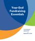 Year-End Fundraising Essentials. A free fundraising guide from your friends at Network for Good