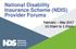 National Disability Insurance Scheme (NDIS) Provider Forums. February May am to 1.00pm