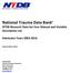 National Trauma Data Bank NTDB Research Data Set User Manual and Variable Description List