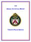 ANNUAL STATISTICAL REPORT TORONTO POLICE SERVICE