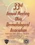 33 rd. Annual Meeting TOLEDO THE UNIVERSITY OF