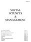 SOCIAL SCIENCES & MANAGEMENT