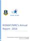 RIDMAT/MRC s Annual Report