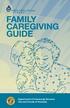 CAREGIVING GUIDE. Department of Community Services City and County of Honolulu