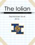 The Iolian. September Issue 2016