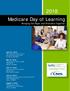 Medicare Day of Learning Bringing the Payer and Providers Together