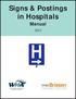 Signs & Postings in Hospitals. Manual