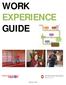 WORK EXPERIENCE GUIDE
