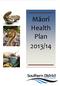 Māori Health Plan 2013/14