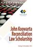 John Koowarta Reconciliation Law Scholarship