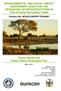 ENVIRONMENTAL AND SOCIAL IMPACT ASSESSMENT (ESIA) FOR THE UPGRADING OF INFRASTRUCTURE IN THE ETOSHA NATIONAL PARK