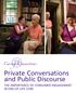 Private Conversations and Public Discourse