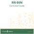 RN-BSN Curriculum Guide