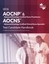 AOCNS Advanced Oncology Certified Clinical Nurse Specialist
