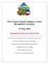 Fort Carson Annual Volunteer Award Recognition Ceremony. 15 May 2018