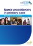 Nurse practitioners in primary care. Benefits for your practice