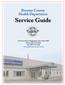 Broome County Health Department. Service Guide