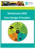 Waitemata 2025 Core Design Principles