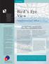 Bird s Eye. View. Newslink. A Sector Overview Series Pakistan. External Support Agencies in the Urban Water and Sanitation Sector