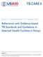 Adherence with Evidence-based TB Standards and Guidelines in Selected Health Facilities in Kenya