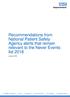 Recommendations from National Patient Safety Agency alerts that remain relevant to the Never Events list 2018