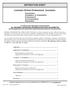INSTRUCTION SHEET. Licensed Clinical Professional Counselor