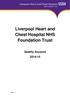 Liverpool Heart and Chest Hospital NHS Foundation Trust Quality Account 2014/15