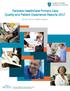Partners HealthCare Primary Care Quality and Patient Experience Reports 2017