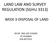 LAND LAW AND SURVEY REGULATION (SGHU 3313)