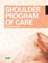 Shoulder program of care. reference guide OCTOBER 2012