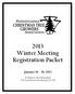 2013 Winter Meeting Registration Packet January 16 18, 2013