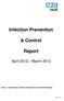 Infection Prevention. & Control. Report