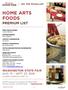 HOME ARTS FOODS PREMIUM LIST WASHINGTON STATE FAIR AUG. 31 SEPT. 23, 2018 (CLOSED TUESDAYS & SEPT. 5)