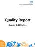 Quality Report. Quarter 1, 2013/14 v1.1