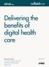 Delivering the benefits of digital health care