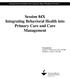 Session 84X Integrating Behavioral Health into Primary Care and Care Management