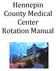 Hennepin County Medical Center Rotation Manual