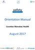 Orientation Manual. Counties Manukau Health