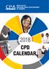 INSTITUTE OF CERTIFIED PUBLIC ACCOUNTANTS OF UGANDA CPD CALENDAR