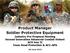 Product Manager Soldier Protective Equipment