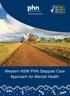 Western NSW PHN Stepped Care Approach for Mental Health