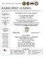BARRE POST 10 NEWS. FEATURED EVENTS in NOV. and DEC. FALL HARVEST DINNER SATURDAY, NOV. 4, 2017 Pork loin dinner served at 6 p.m.