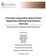 Five- State Comparative Study of State Regulations affecting Small Business Start- Ups