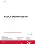 AUSCR Data Dictionary