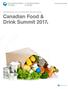 Canadian Food & Drink Summit 2017.