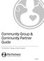 Community Group & Community Partner Guide