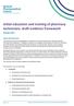 Initial education and training of pharmacy technicians: draft evidence framework