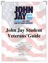 John Jay Student Veterans Guide