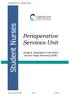 Perioperative Unit Student Nurses. Student Nurses. Perioperative Services Unit. Surgical Admissions Unit (SAU) Second Stage Recovery (SSR)
