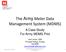 The Army Meter Data Management System (MDMS)